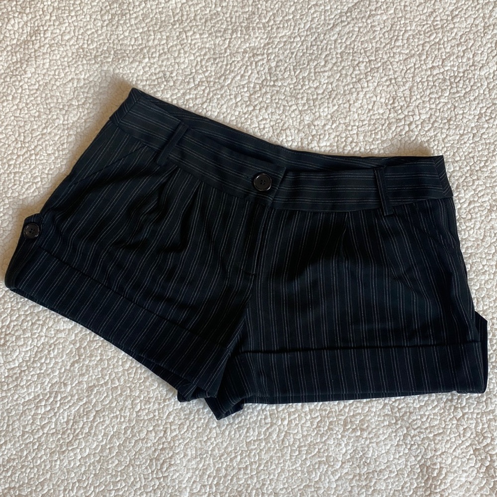 XOXO Pinstriped Dressy Shorts